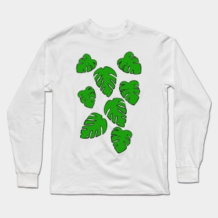 Tropical Palm leaves Long Sleeve T-Shirt